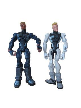 Lot of 2 Hasbro GI Joe Sigma 6 Artic Duke & Operation Commander Action Figure